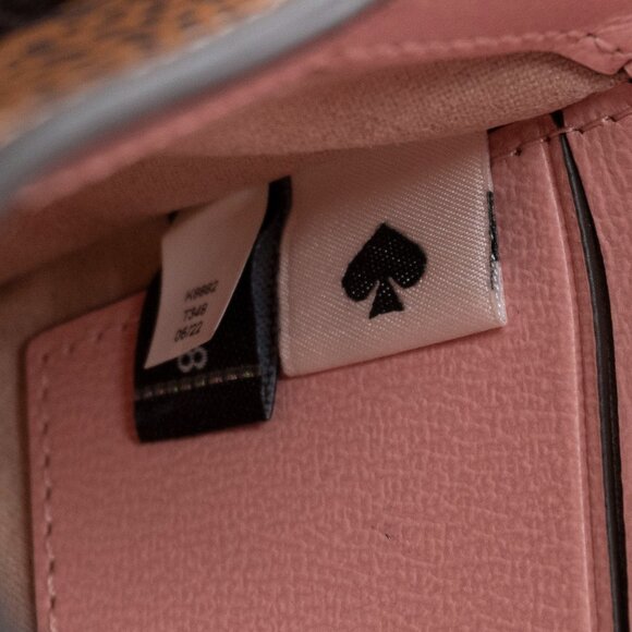 Kate Spade Katy Lucy Leopard Micro Crossbody Pink Leather Purse Limited Edition - Picture 10 of 14